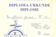 Dyplom 20 Rouen 1987 Bronz